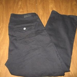 What About Me WAM 18W Black Distressed Jeans NWT